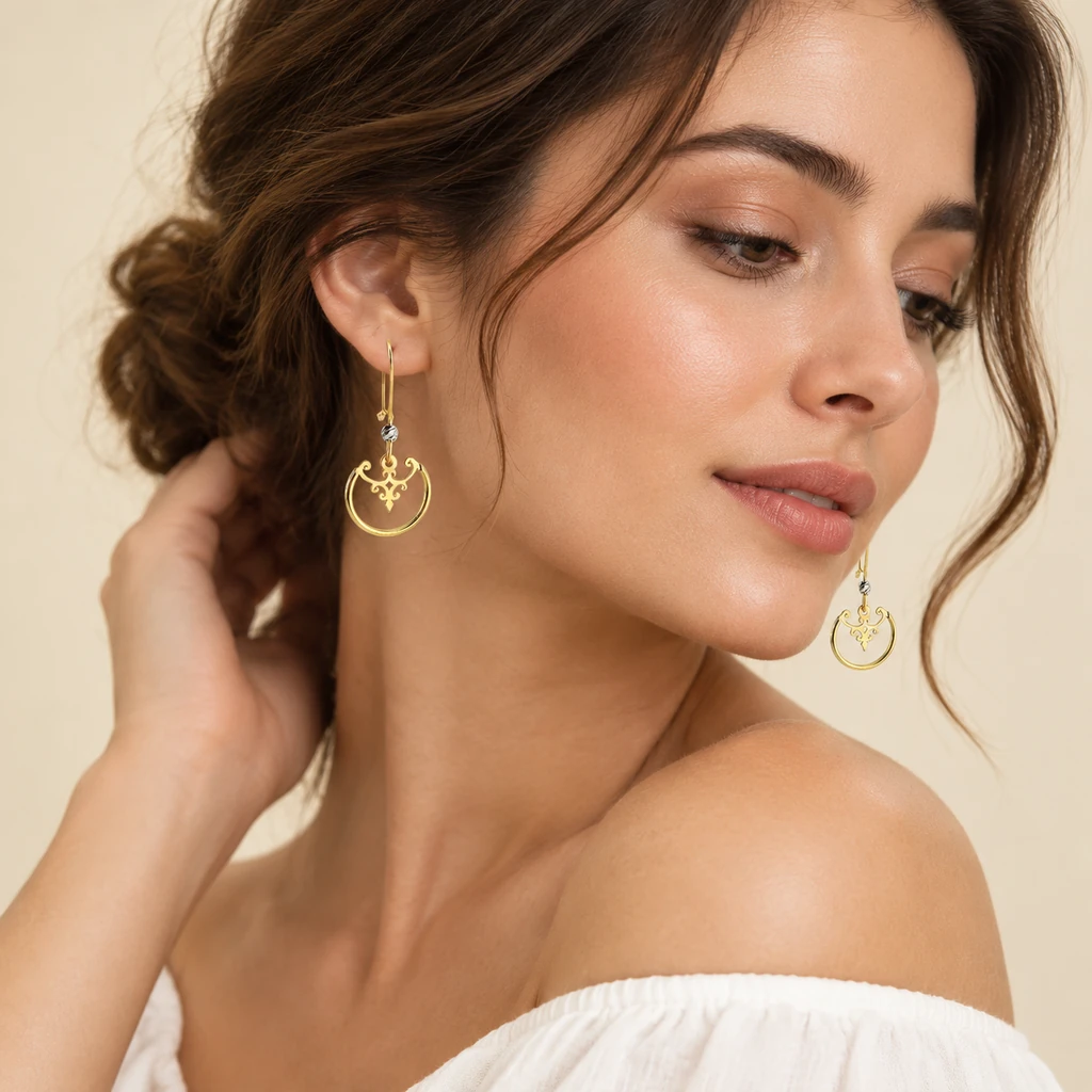 گوشواره زنانه برجینیا کد b03