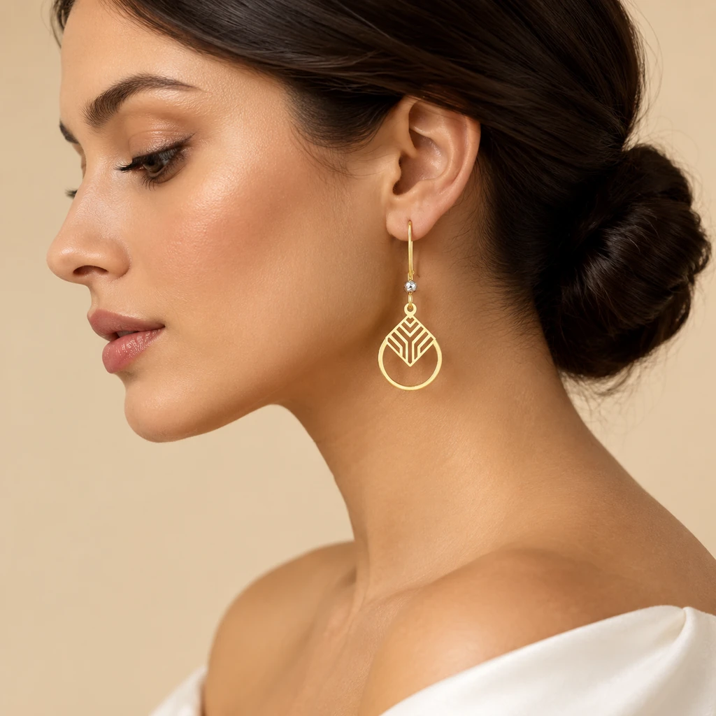 گوشواره زنانه برجینیا کد b06