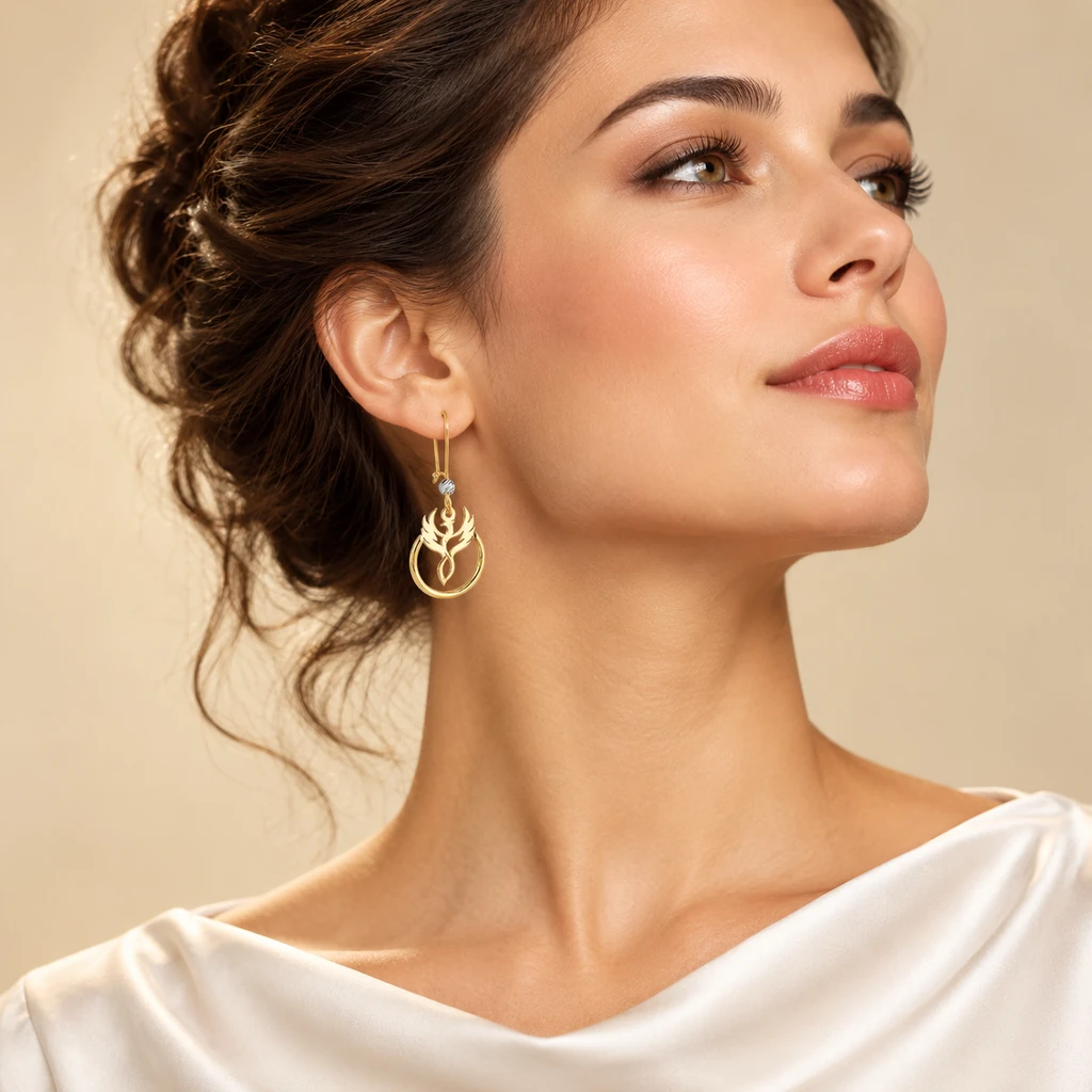 گوشواره زنانه برجینیا کد b08