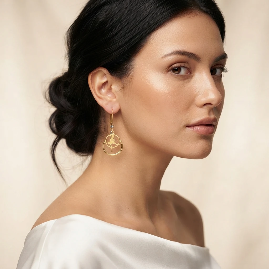 گوشواره زنانه برجینیا کد b07
