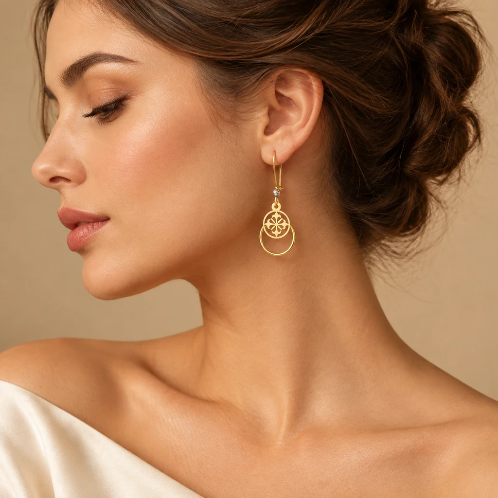 گوشواره زنانه برجینیا کد b010